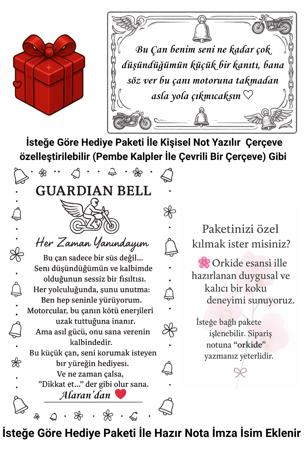 Çelik Motor Şans Çanı Guardian Bell Meleklerden Hızlı Gitme Model Koruyucu Motosiklet Anahtarlık