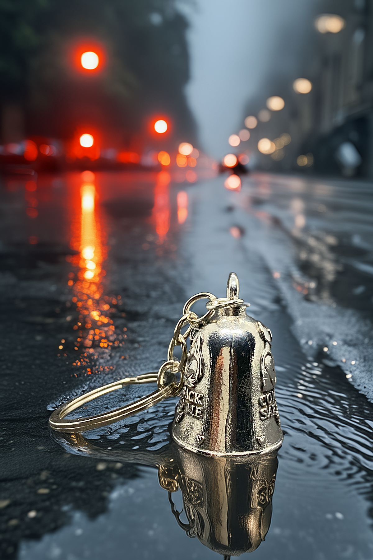 Çelik Anahtarlık Şans Çanı Guardian Bell – “Bana Güvenle Dön” Model Özel Tasarım Koruyucu Luck Bell